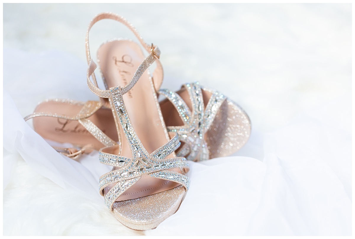 Bride's wedding heels
