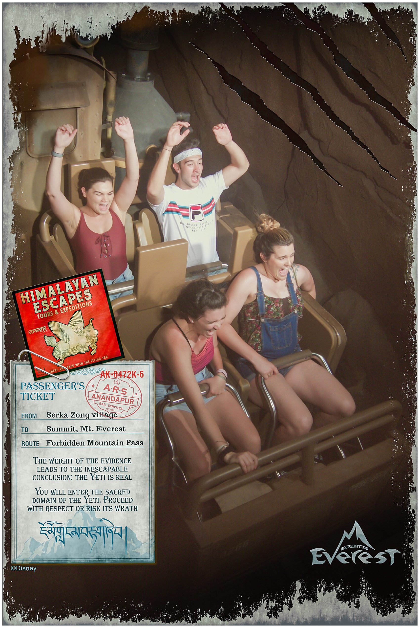 Roller coaster at Disney World