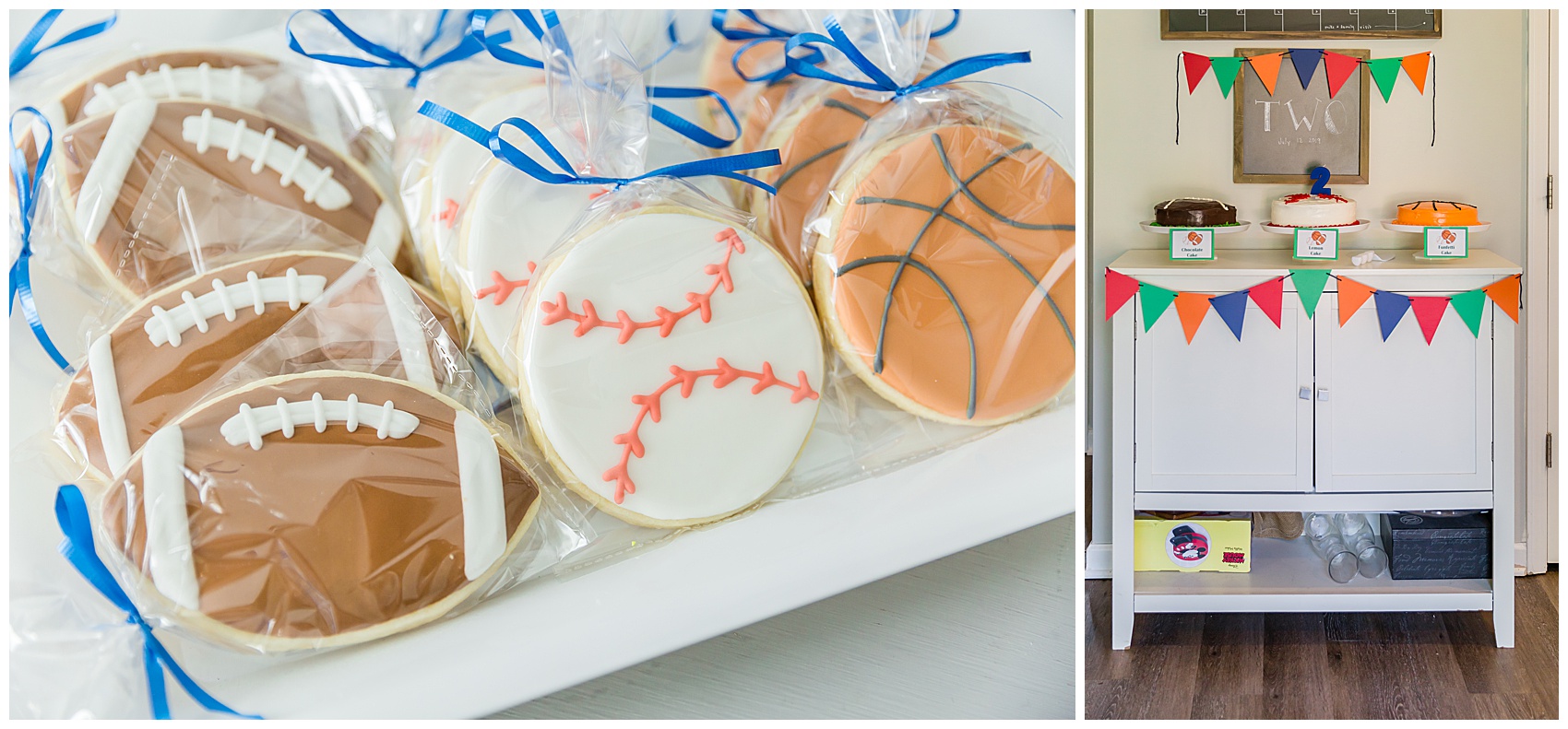 sports themed cookies