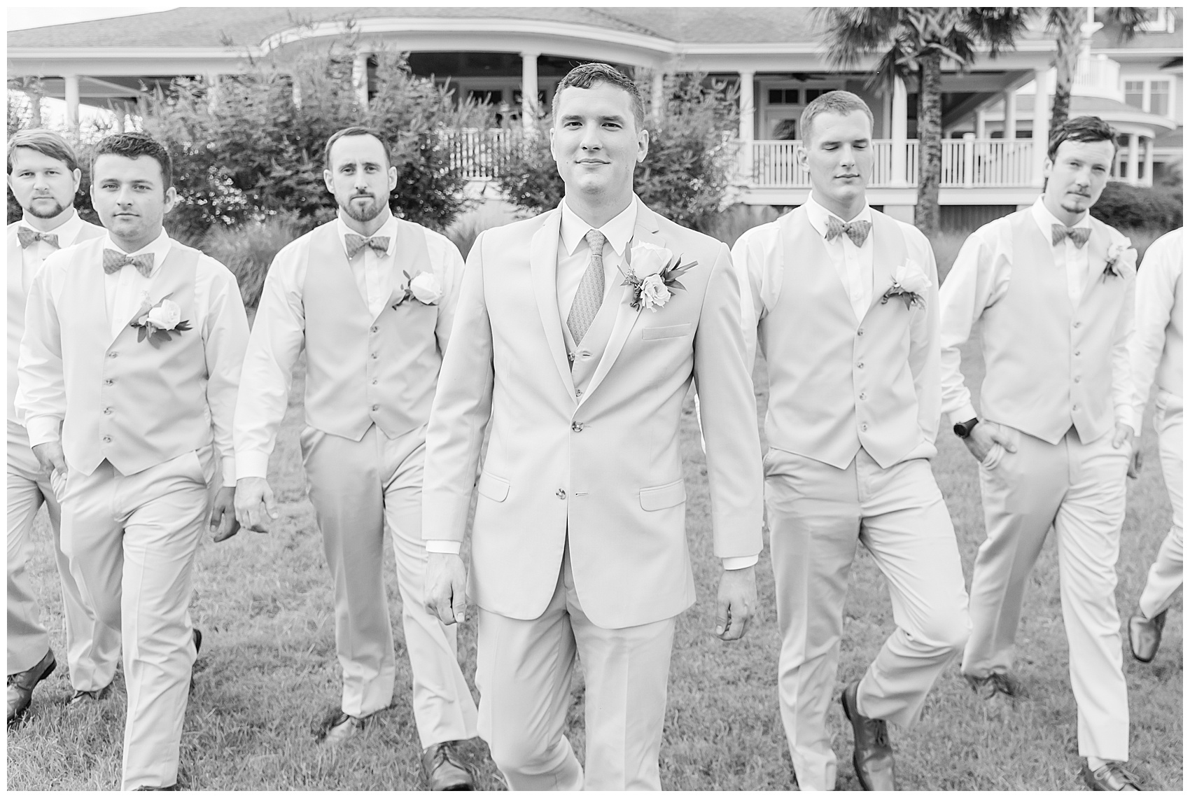 Groomsmen at a Classic Seabrook Island Wedding