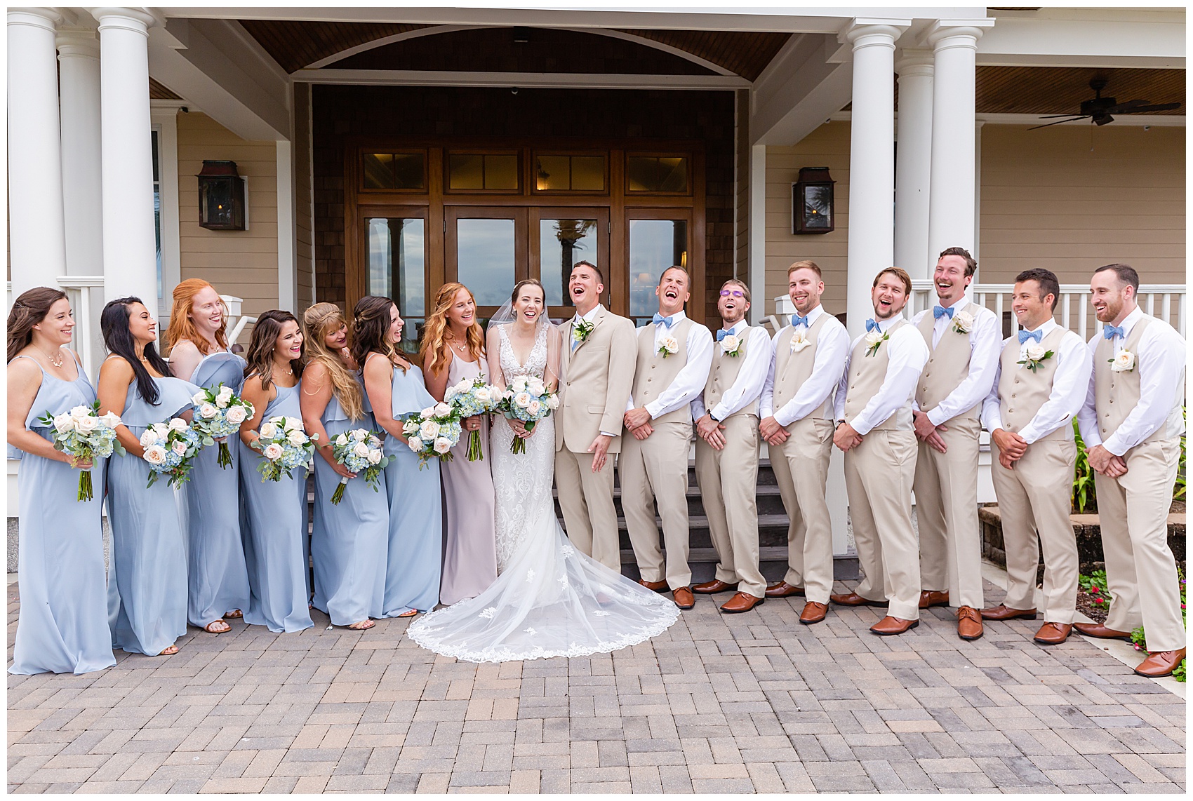bridal party at a Classic Seabrook Island Wedding