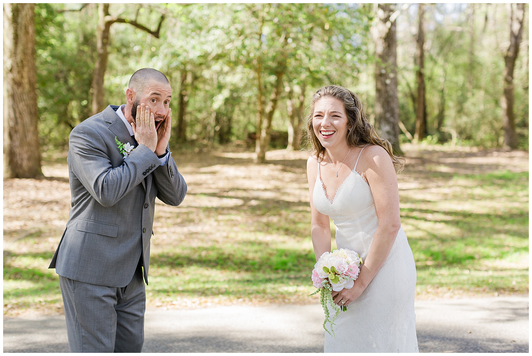 first look at a Spring Wedding at Mepkin Abbey