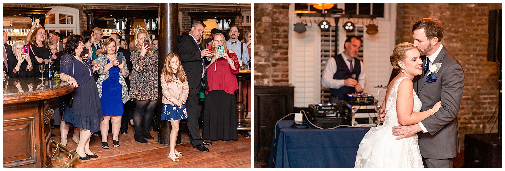 first dance at the Historic Rice Mill in downtown Charleston