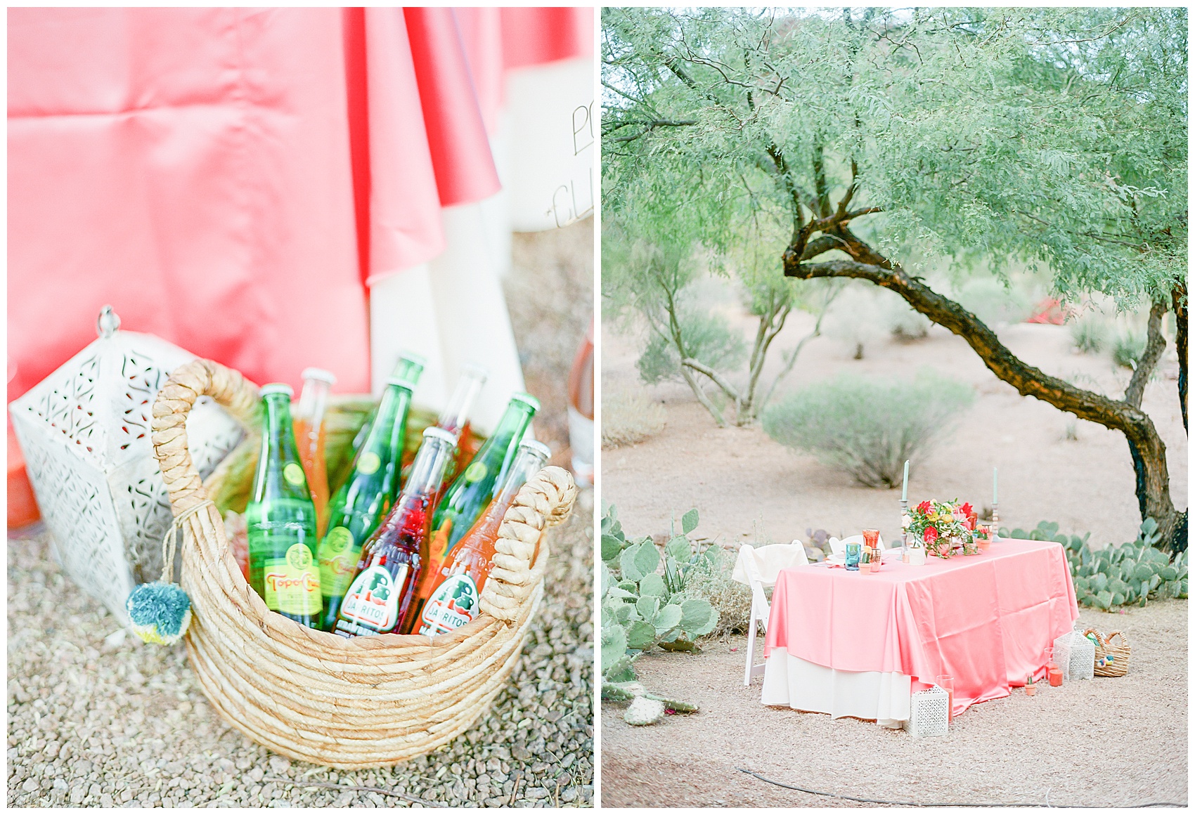 Bright and colorful wedding Sodas