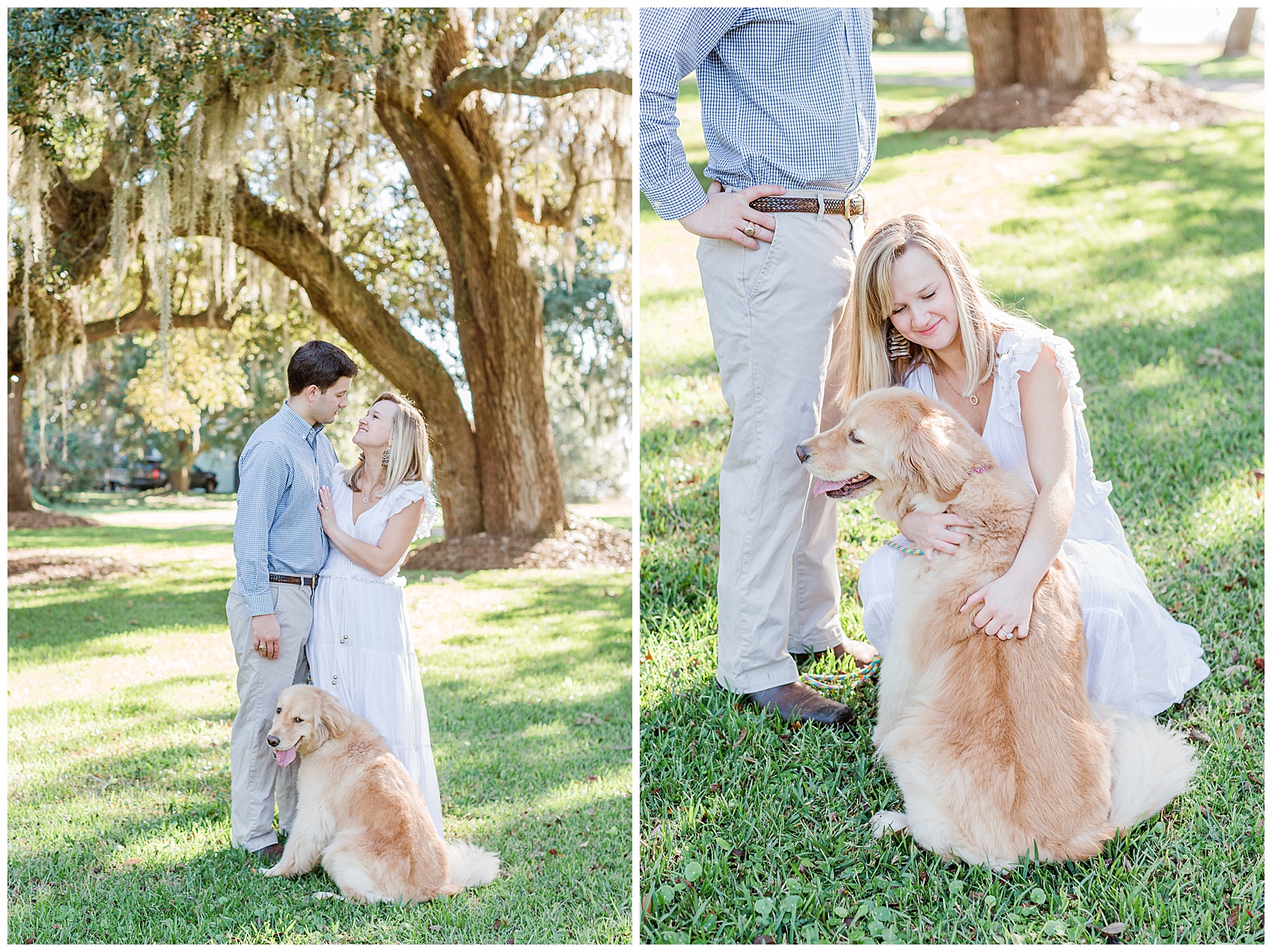 Charleston wedding photographer capturing an engagement session in the lowcountry